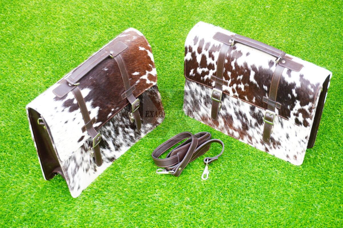 natural hair on cowhide laptop office briefcase bags by exact leather